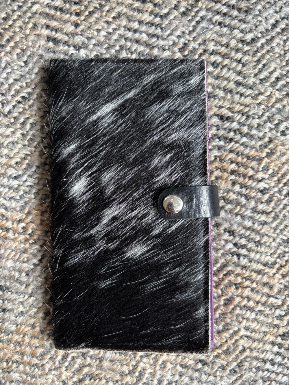 Jill’s Homestead hair on hide leather wallet